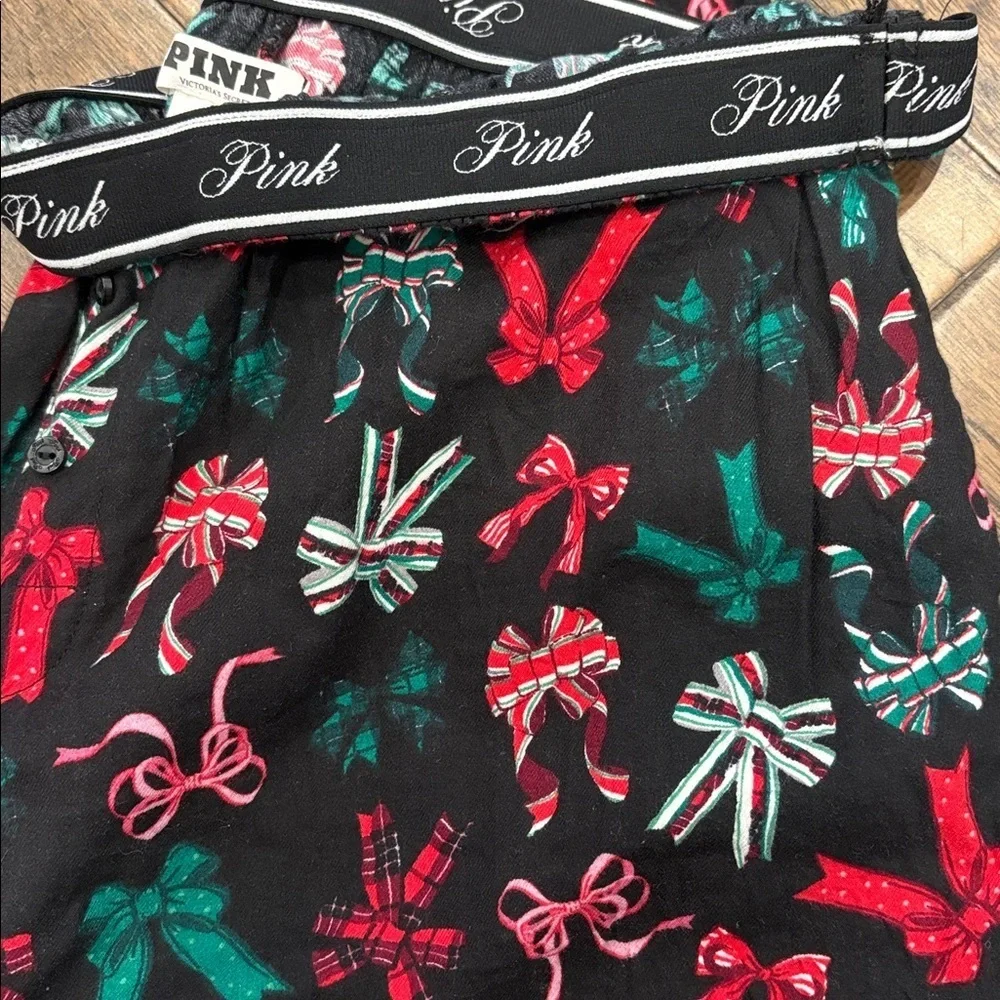 VS Pink bow cotton modal pj pants